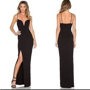 N/ NICHOLAS V Wire Maxi Gown Cocktail Dress- 4
